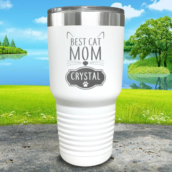 Best Cat Mom Personalized Engraved Tumbler