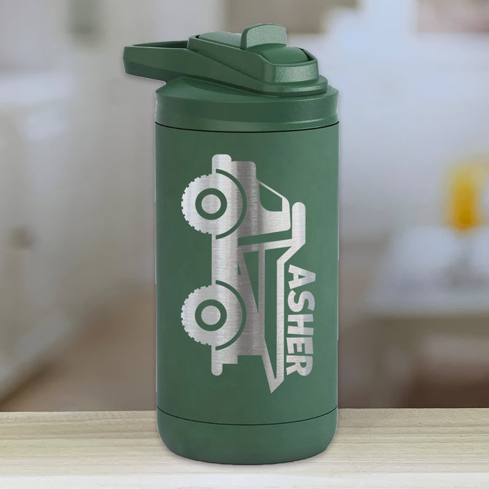 Personalized Dump Truck Kids Water Bottle Tumblers