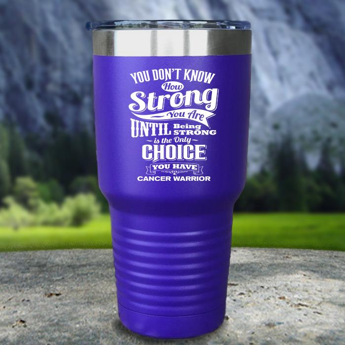 Cancer Warrior Color Printed Tumblers