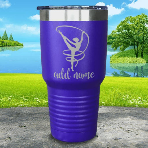 Gymnastics (CUSTOM) Engraved Tumblers Tumbler ZLAZER 30oz Tumbler Royal Purple 