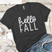 Hello Fall Premium Tees T-Shirts CustomCat Heavy Metal X-Small 