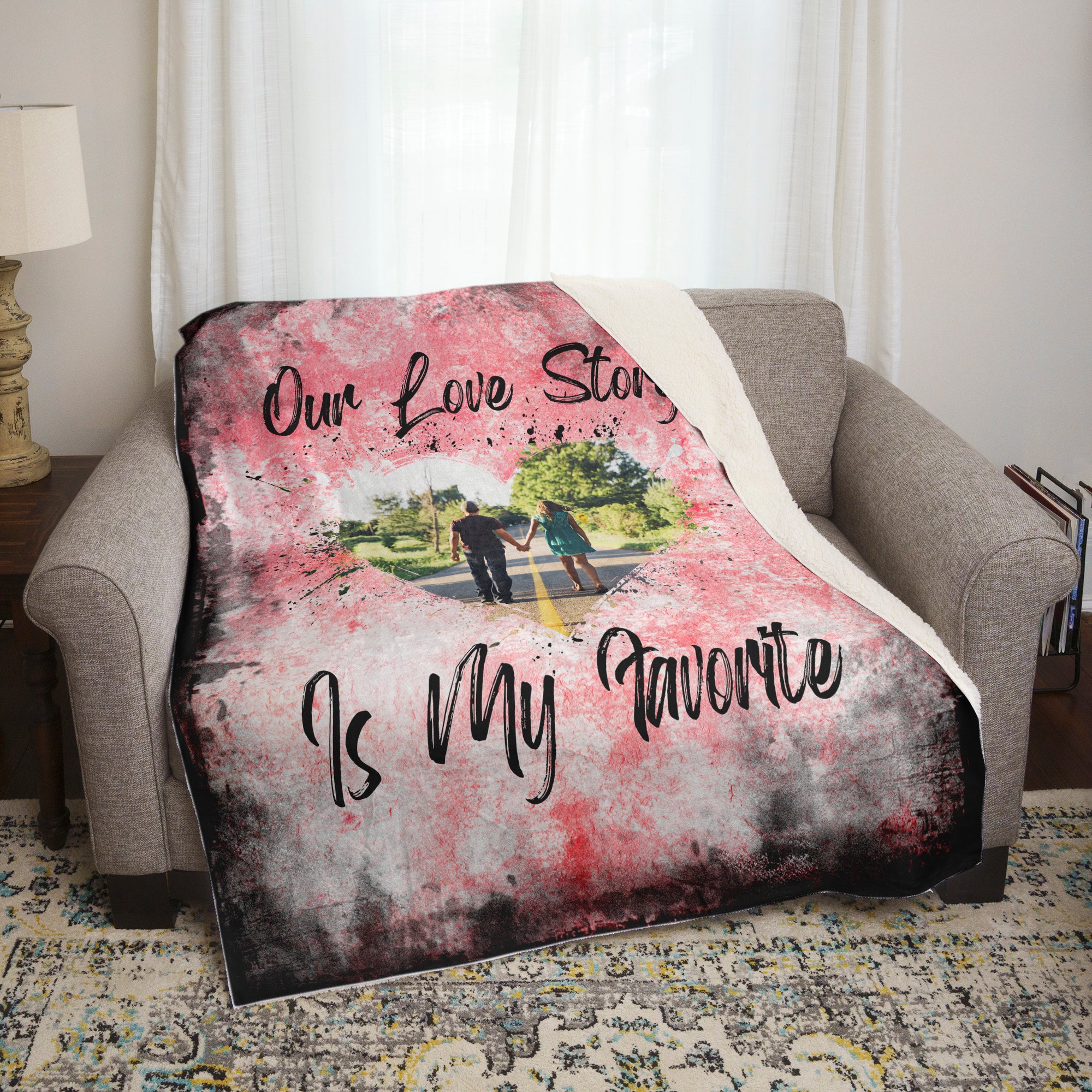 Our Love Story Is My Favorite Personalized Blankets