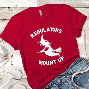 Regulators Mount Up Premium Tees T-Shirts CustomCat Red X-Small 