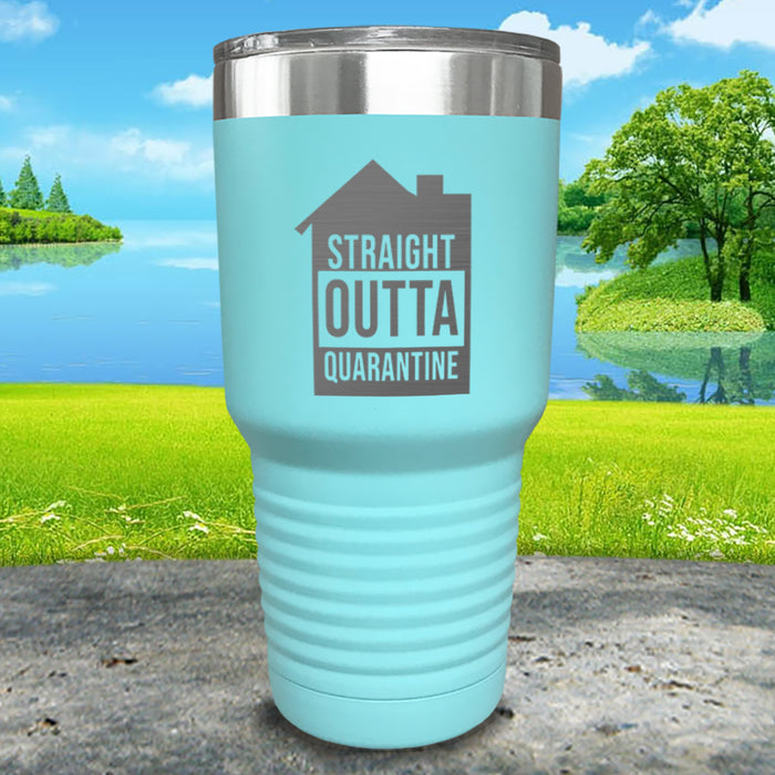 Straight Outta Home Quarantine Engraved Tumbler