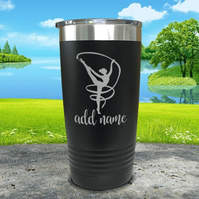 Gymnastics (CUSTOM) Engraved Tumblers Tumbler ZLAZER 20oz Tumbler Black 