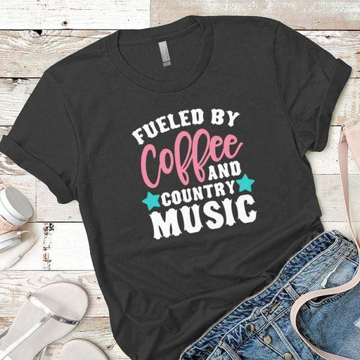 Fueled By Coffee 2 Premium Tees T-Shirts CustomCat Heavy Metal X-Small 