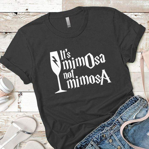 Its Mimosa Premium Tees T-Shirts CustomCat Heavy Metal X-Small 