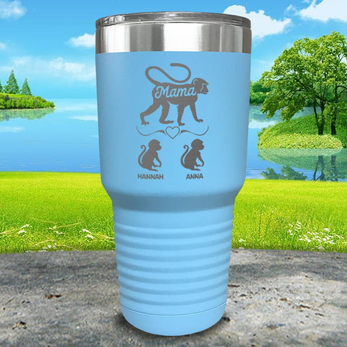 Mama Monkey Personalized Engraved Tumbler