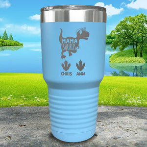 Mamasaurus With Babies Personalized Engraved Tumbler