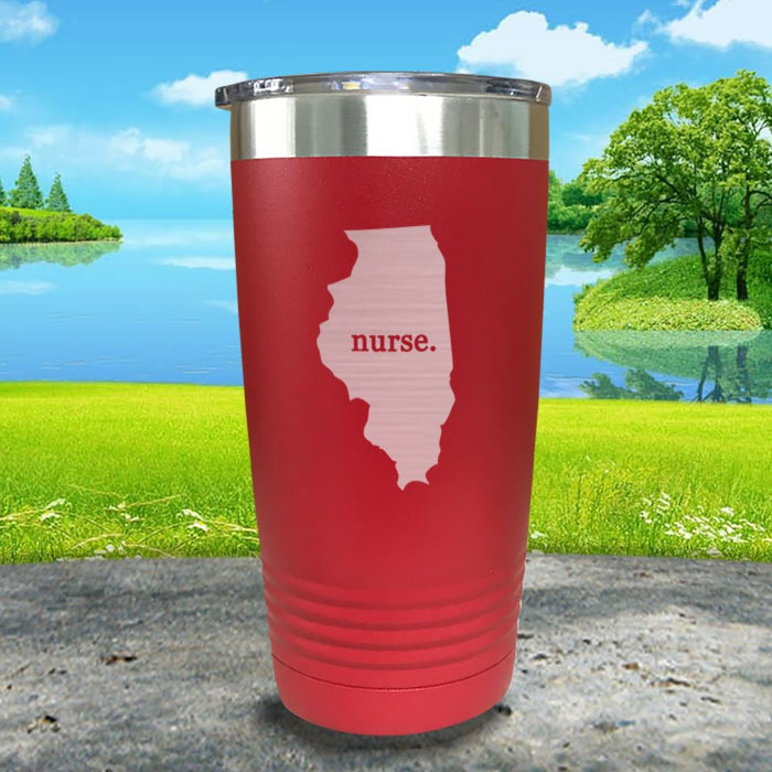 Nurse Illinois Premium Laser Engraved Tumbler