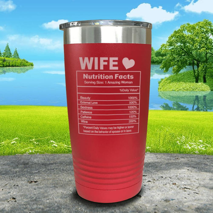 Nutrition Facts Engraved Tumbler