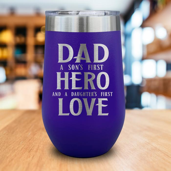 1st Hero 1st Love Engraved Wine Tumbler