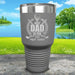 CUSTOM Best Dad By Par Engraved Tumblers Tumbler ZLAZER 30oz Tumbler Grey 