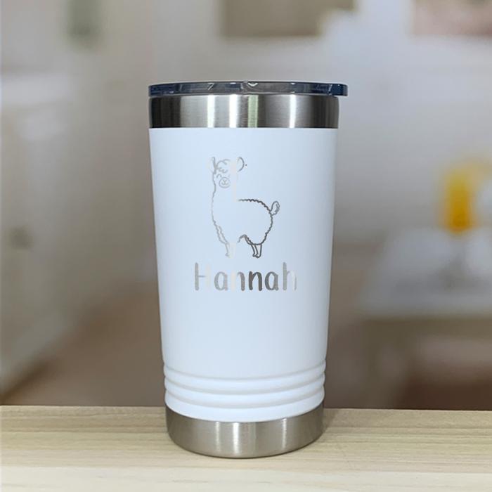 Personalized Llama Kids Engraved Tumbler