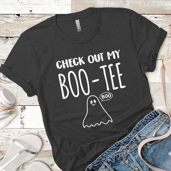 Check Out My Boo-Tee Premium Tees T-Shirts CustomCat Heavy Metal X-Small 