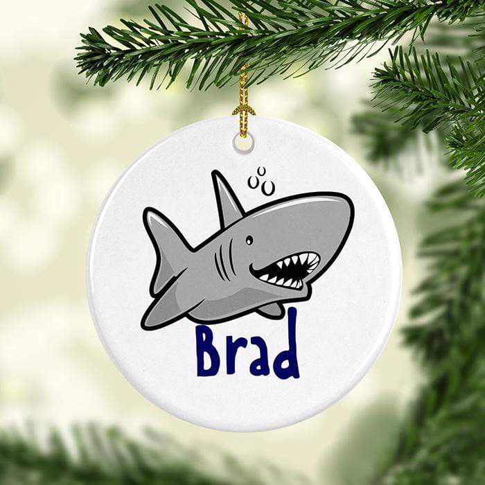 Shark Personalized Ceramic Ornaments