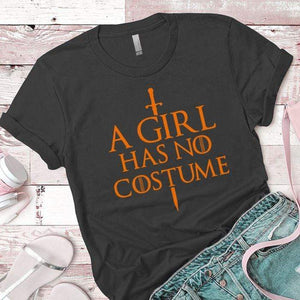Girl Has No Costume Premium Tees T-Shirts CustomCat Heavy Metal X-Small 