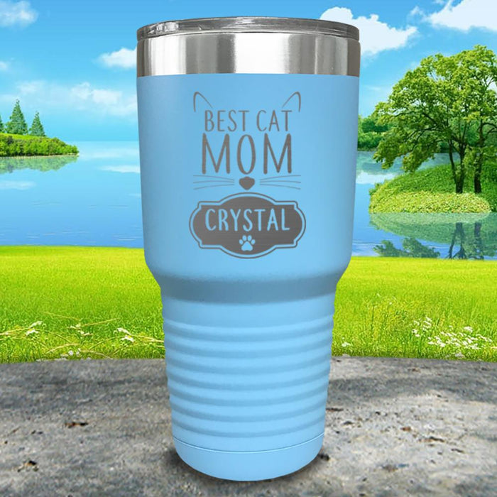 Best Cat Mom Personalized Engraved Tumbler