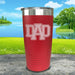 Dad Engraved Tumbler Tumbler ZLAZER 20oz Tumbler Red 