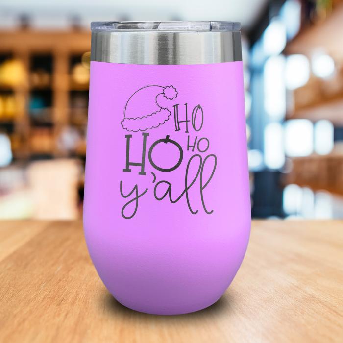 HoHoHo Yall Engraved Wine Tumbler