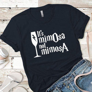 Its Mimosa Premium Tees T-Shirts CustomCat Midnight Navy X-Small 