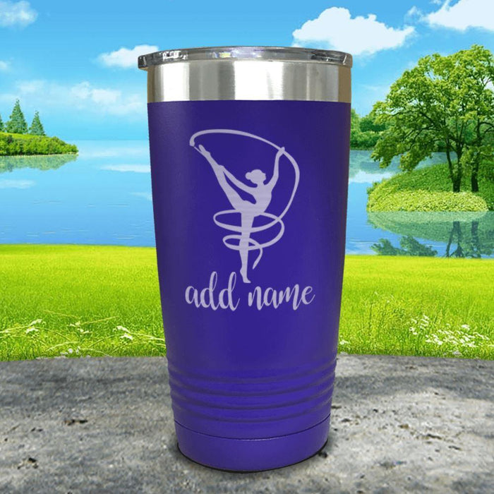 Gymnastics (CUSTOM) Engraved Tumblers Tumbler ZLAZER 20oz Tumbler Royal Purple 