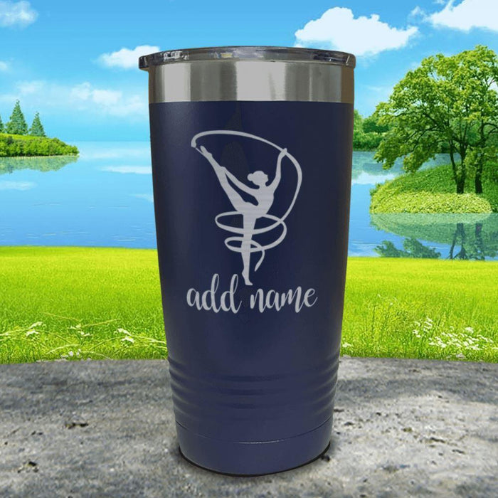 Gymnastics (CUSTOM) Engraved Tumblers Tumbler ZLAZER 20oz Tumbler Navy 