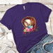 Baseball Glove Premium Tees T-Shirts CustomCat Purple Rush/ X-Small 