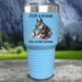 A Woman Who Loves Horses Color Printed Tumblers Tumbler Nocturnal Coatings 30oz Tumbler Light Blue 