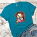 Baseball Glove Premium Tees T-Shirts CustomCat Turquoise X-Small 