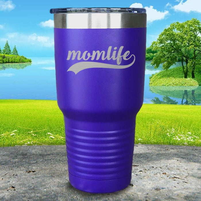 Momlife Engraved Tumbler Tumbler ZLAZER 30oz Tumbler Royal Purple 