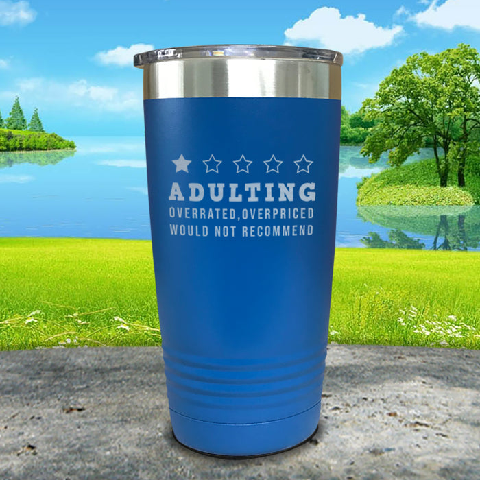 Adulting Would Not Recommend Engraved Tumbler