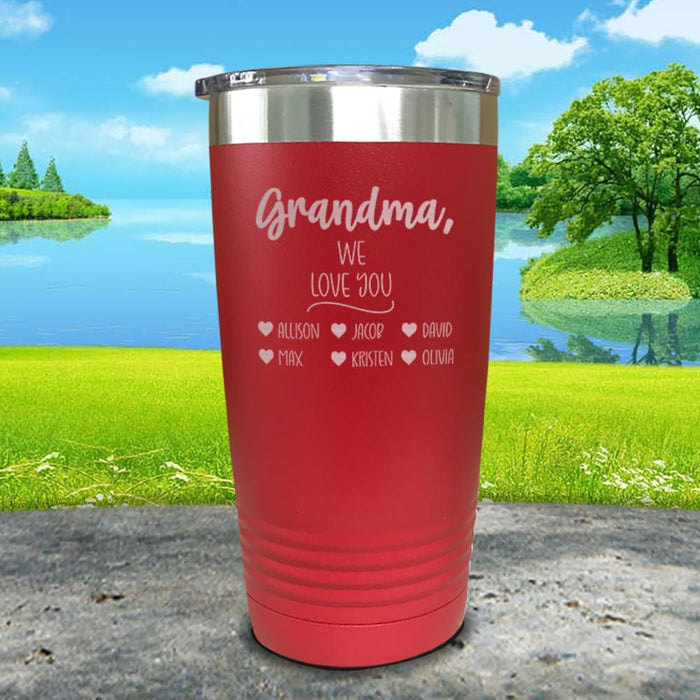 Personalized Grandparents We Love You Engraved Tumbler