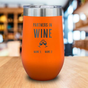 Partners In Wine Personalized Engraved Wine Tumbler