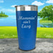 Mommin Aint Easy Engraved Tumbler Tumbler ZLAZER 20oz Tumbler Blue 