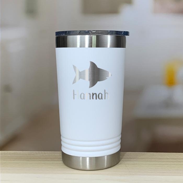 Personalized Shark Kids Engraved Tumbler