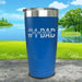 #1 Dad (CUSTOM) With Child's Name Engraved Tumbler Tumbler ZLAZER 20oz Tumbler Blue 