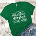 Mama Needs Some Wine 1 Premium Tees T-Shirts CustomCat Kelly Green X-Small 