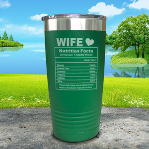 Nutrition Facts Engraved Tumbler