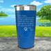 PERSONALIZED Dear Dog Mom Love Your Dog Engraved Tumbler Tumbler ZLAZER 20oz Tumbler Blue 