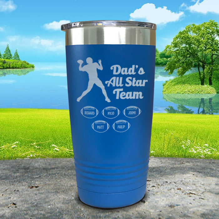 Football Dad's All Star Team CUSTOM Engraved Tumbler