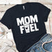 Mom Fuel Premium Tees T-Shirts CustomCat Midnight Navy X-Small 