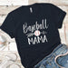 Baseball Mama Premium Tees T-Shirts CustomCat Midnight Navy X-Small 