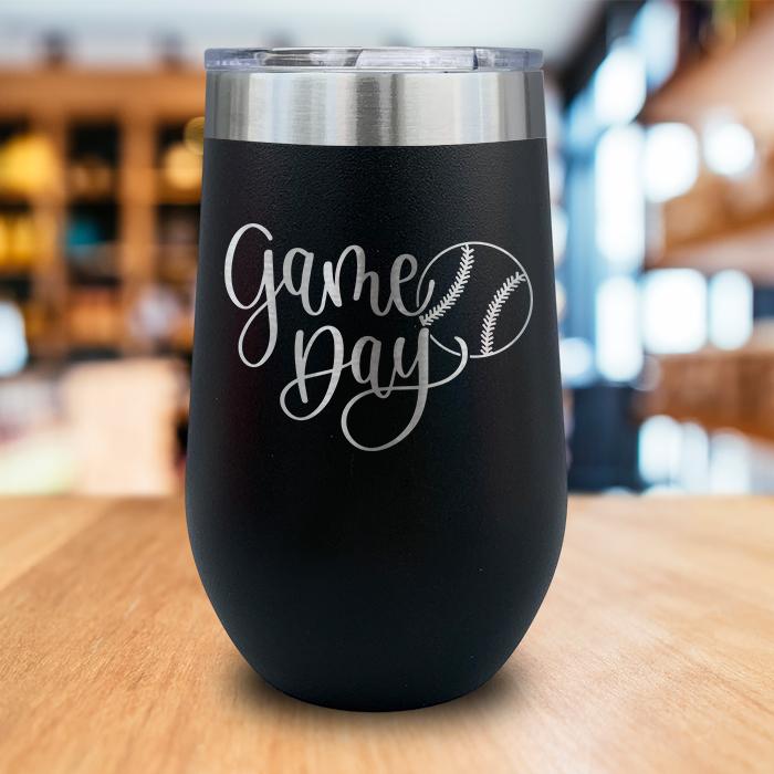 Game Day Engraved Wine Tumbler