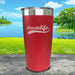 Momlife Engraved Tumbler Tumbler ZLAZER 20oz Tumbler Red 