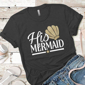 His Mermaid Premium Tees T-Shirts CustomCat Heavy Metal X-Small 