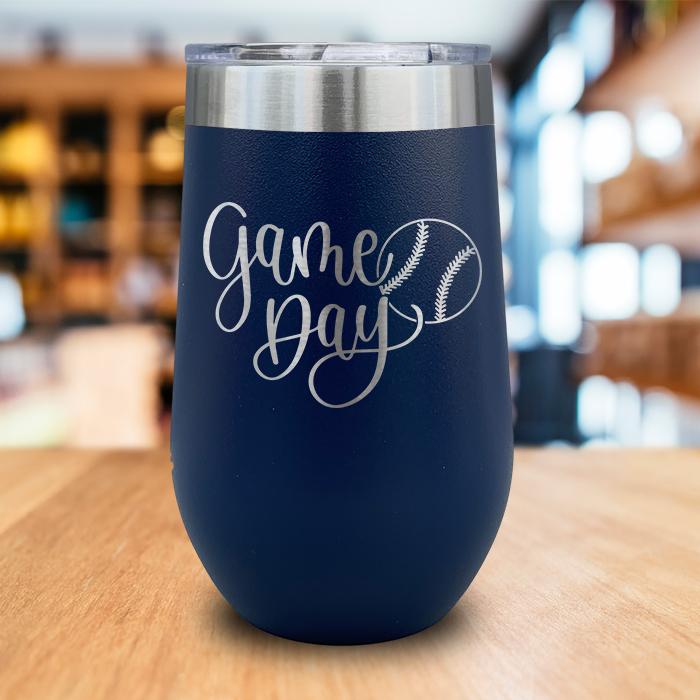 Game Day Engraved Wine Tumbler