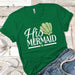 His Mermaid Premium Tees T-Shirts CustomCat Kelly Green X-Small 