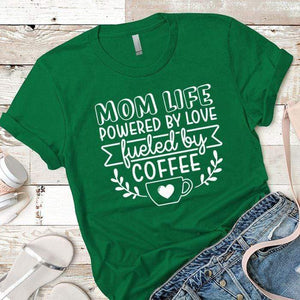 Mom Life Premium Tees T-Shirts CustomCat Kelly Green X-Small 