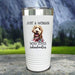 A Woman Who Loves Labradoodles Color Printed Tumblers Tumbler Nocturnal Coatings 20oz Tumbler White 